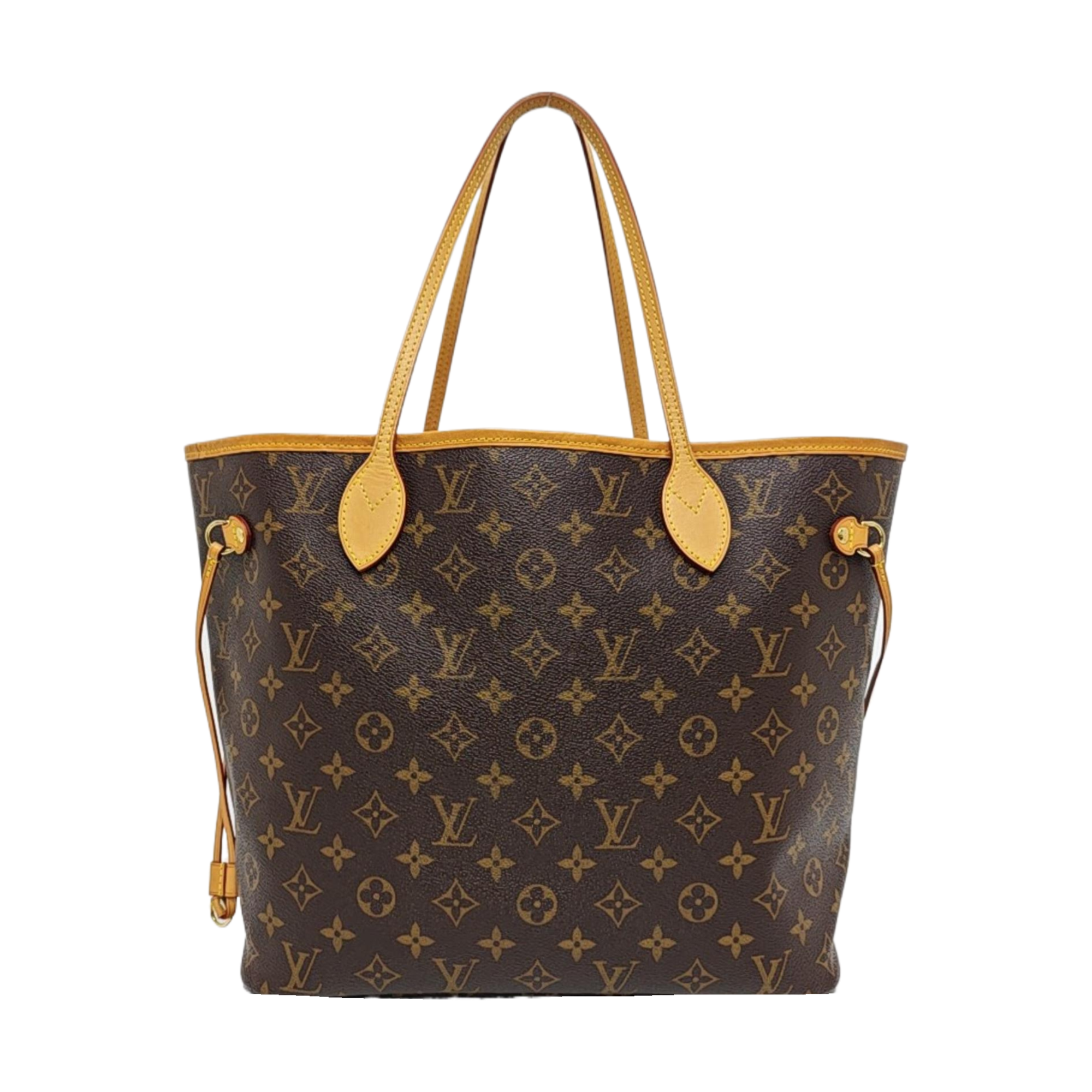 NEVERFULL MM Monogram Coated Canvas Brown