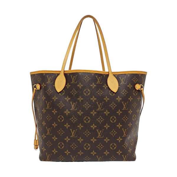 NEVERFULL MM Monogram Coated Canvas Brown
