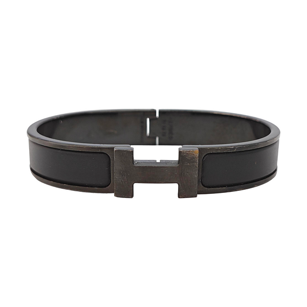 Clic Hh Metal Black Bangle