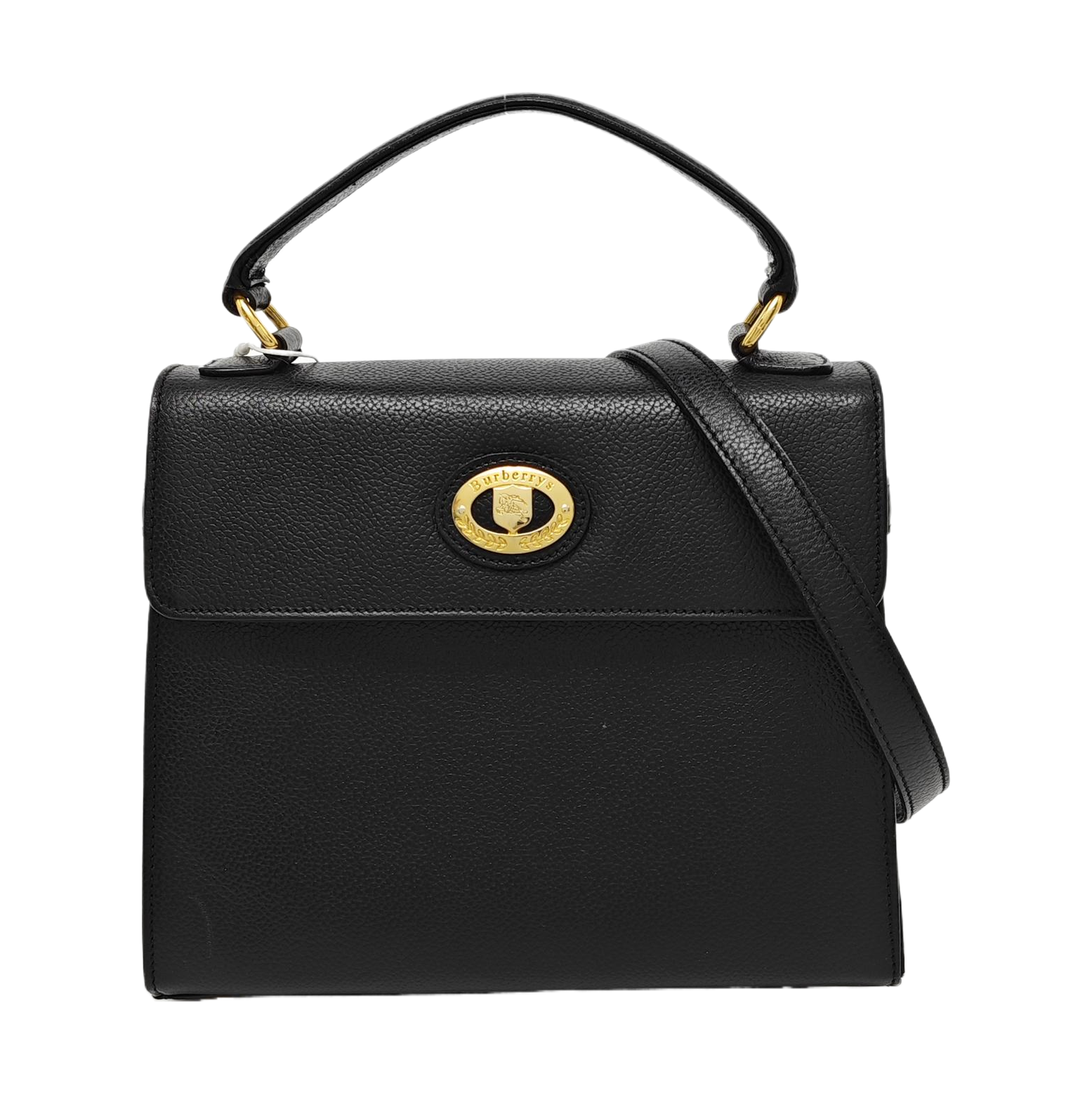 Calfskin Shoulder Bag Black