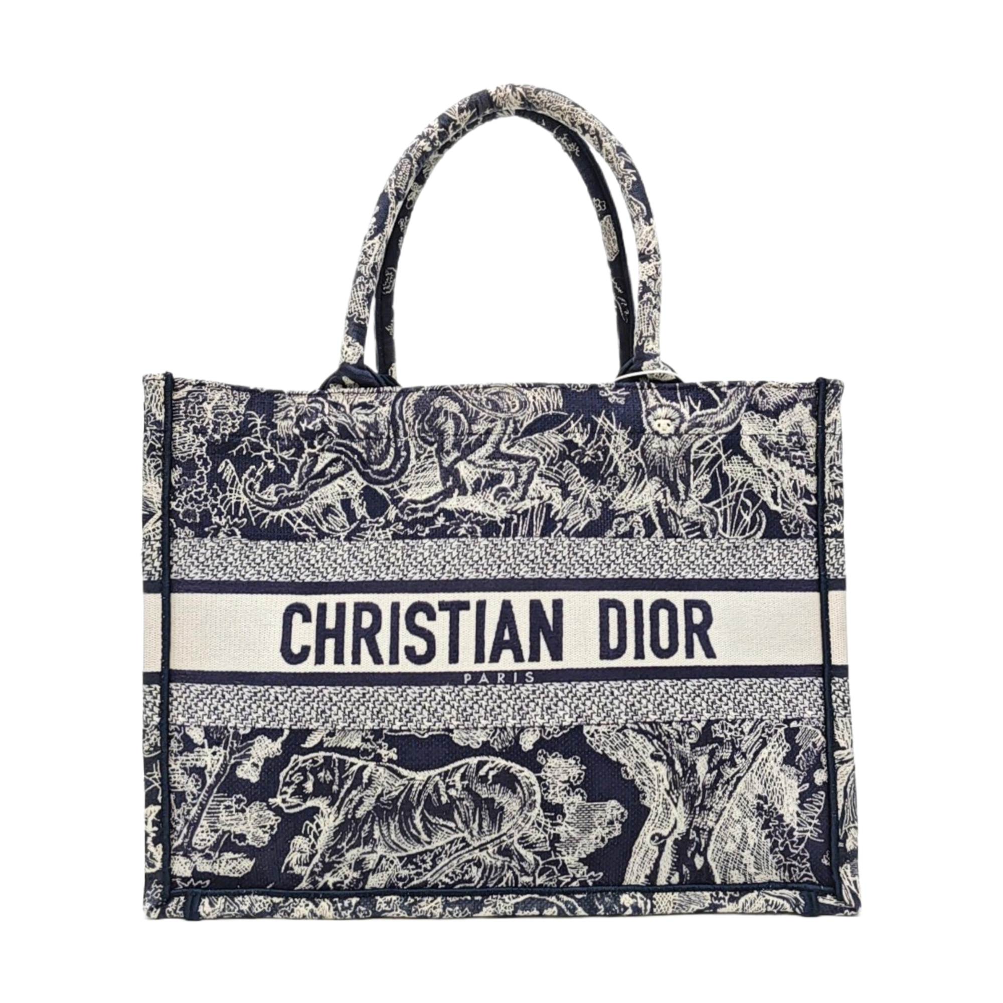Book Tote Medium Fabric Blue