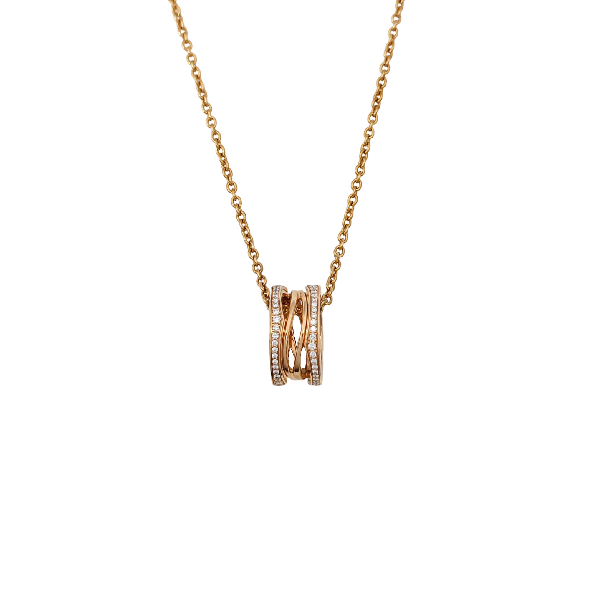 B.ZERO1 18k Rose Gold Necklace