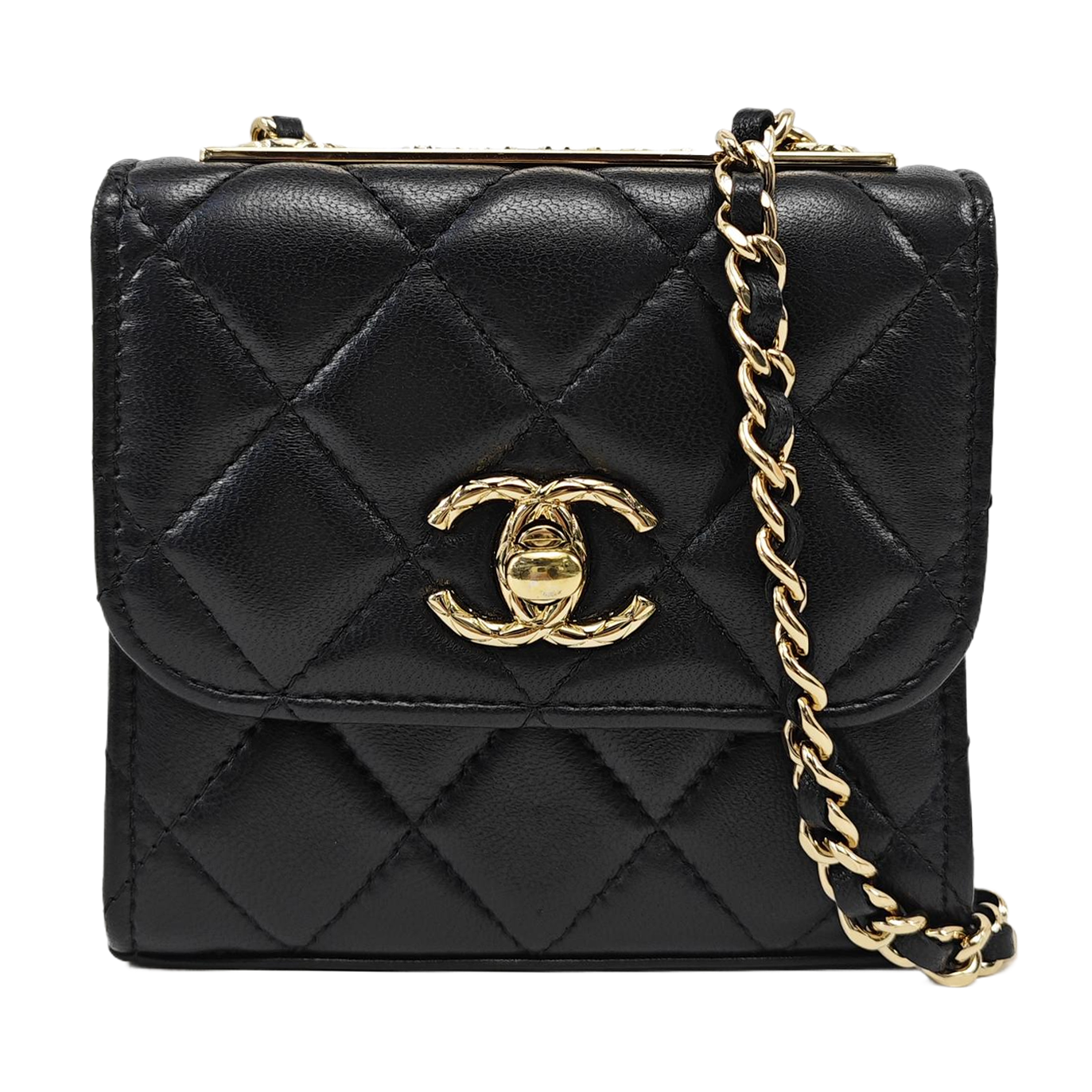 TRENDY CC Quilted Lambskin Black