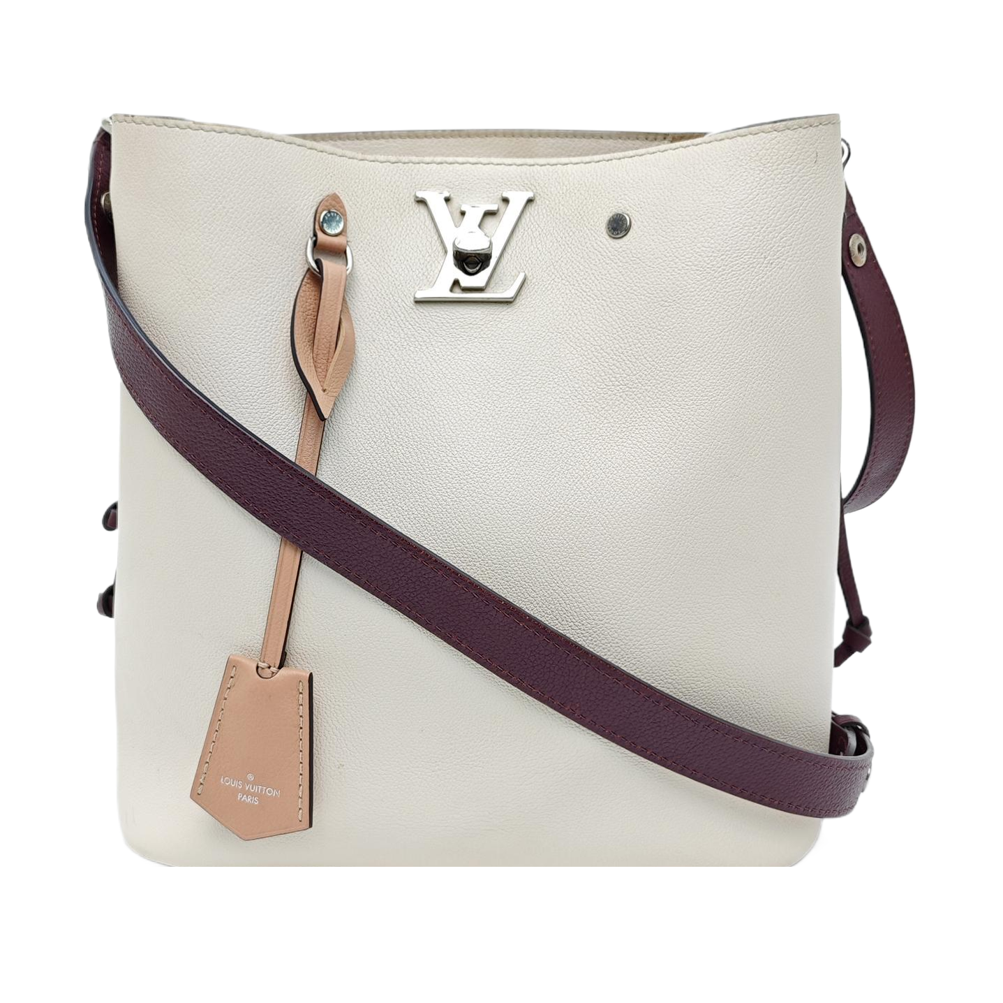 LOCKME PM Calfskin White