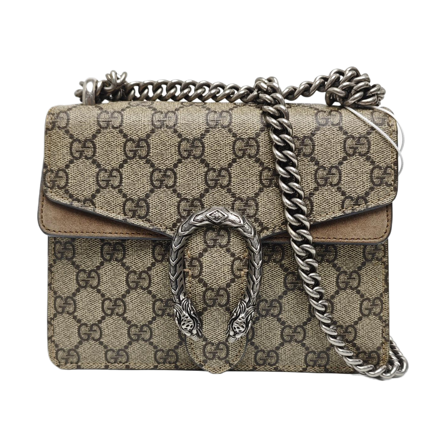 Dionysus Mini Monogram Coated Canvas Beige