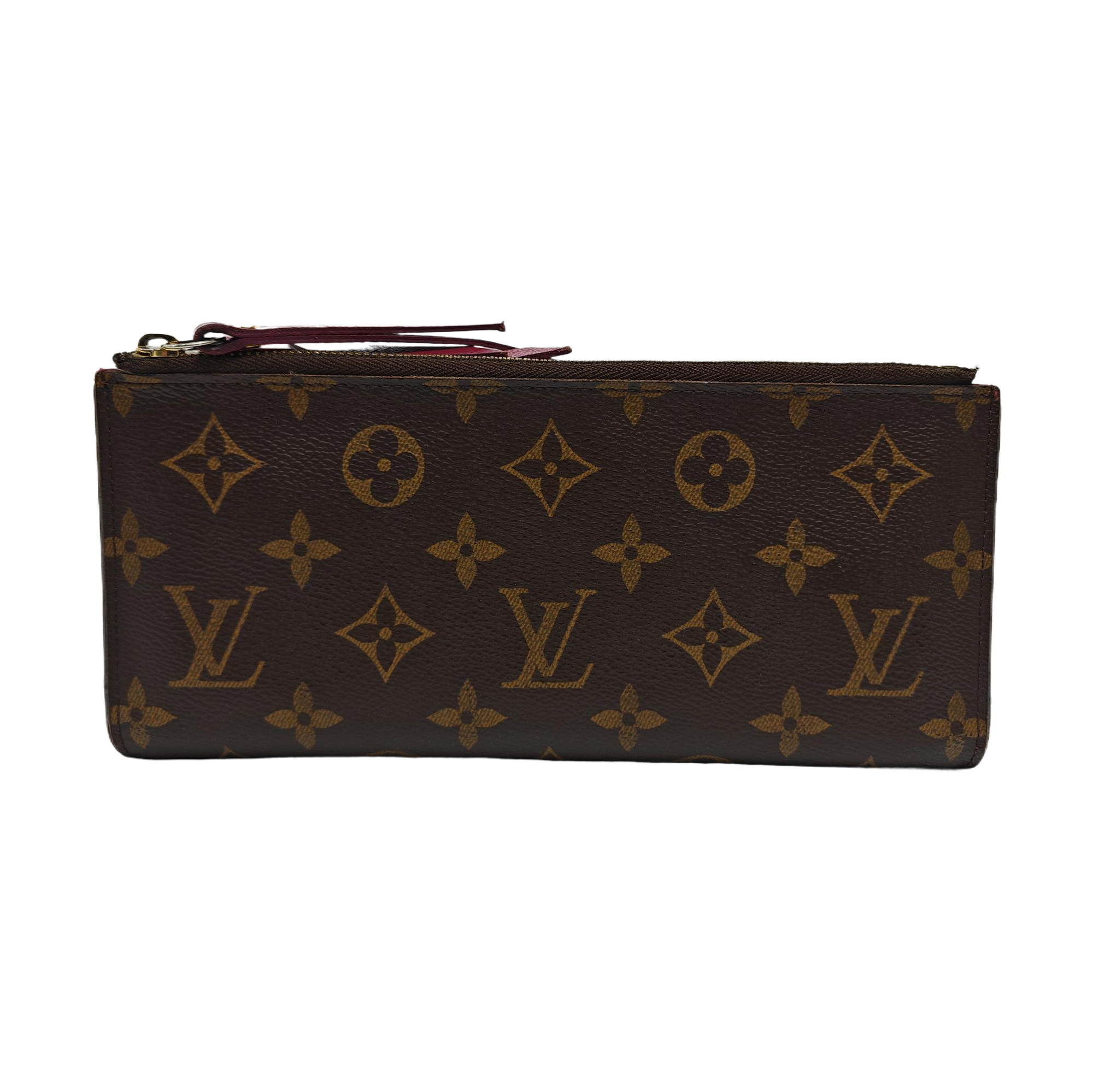 ADÈLE Monogram Coated Canvas Brown Wallet