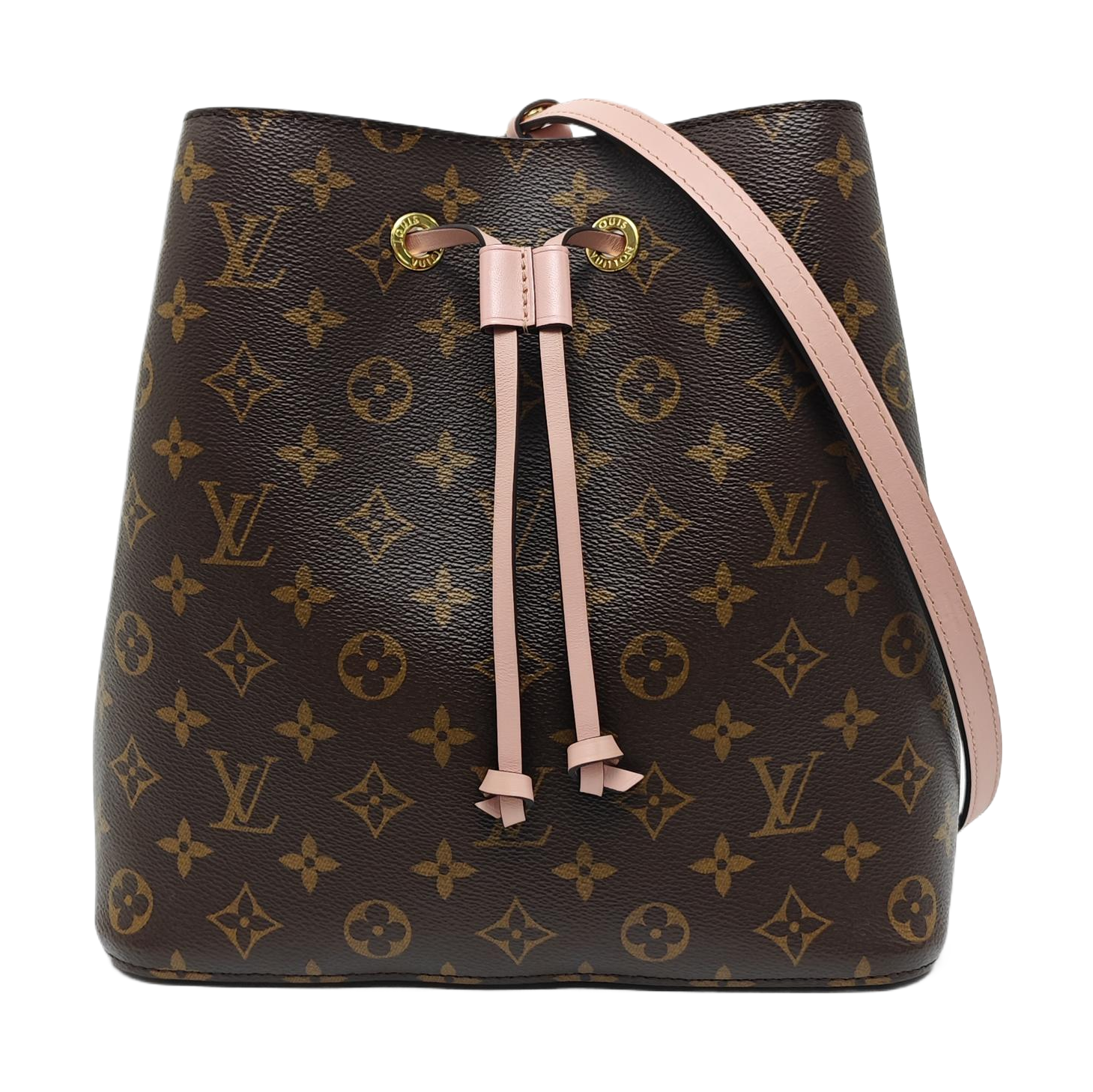 NÉONOÉ MM Monogram Coated Canvas Brown