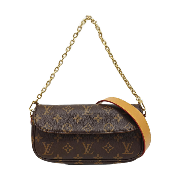 IVY Monogram Coated Canvas Brown