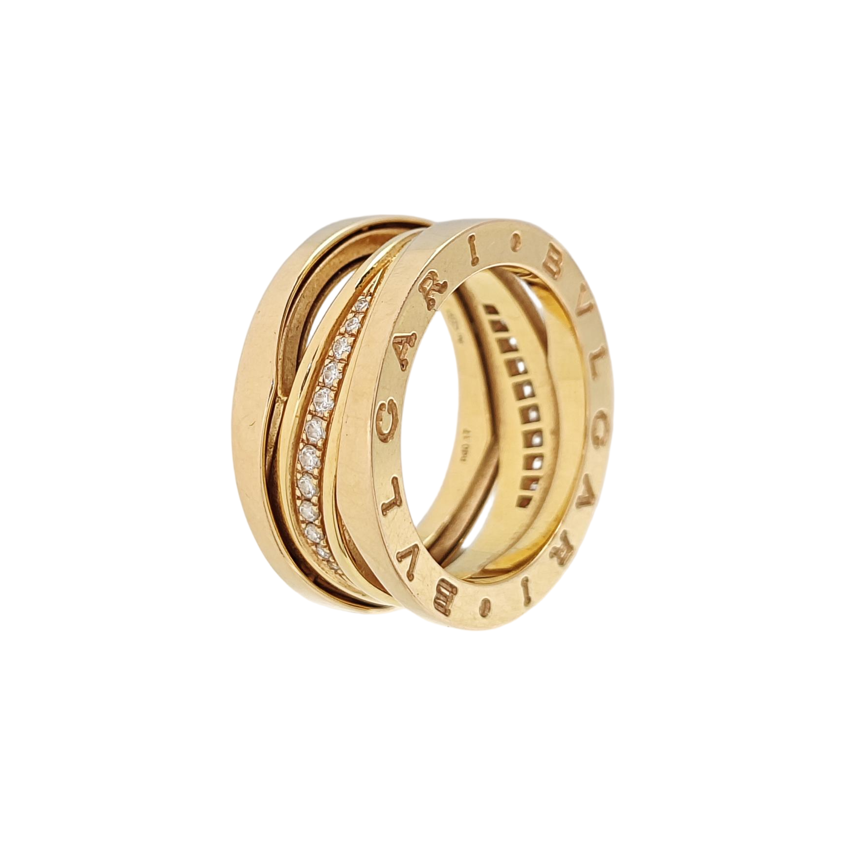 B.ZERO1 18k Rose Gold Ring EU 52