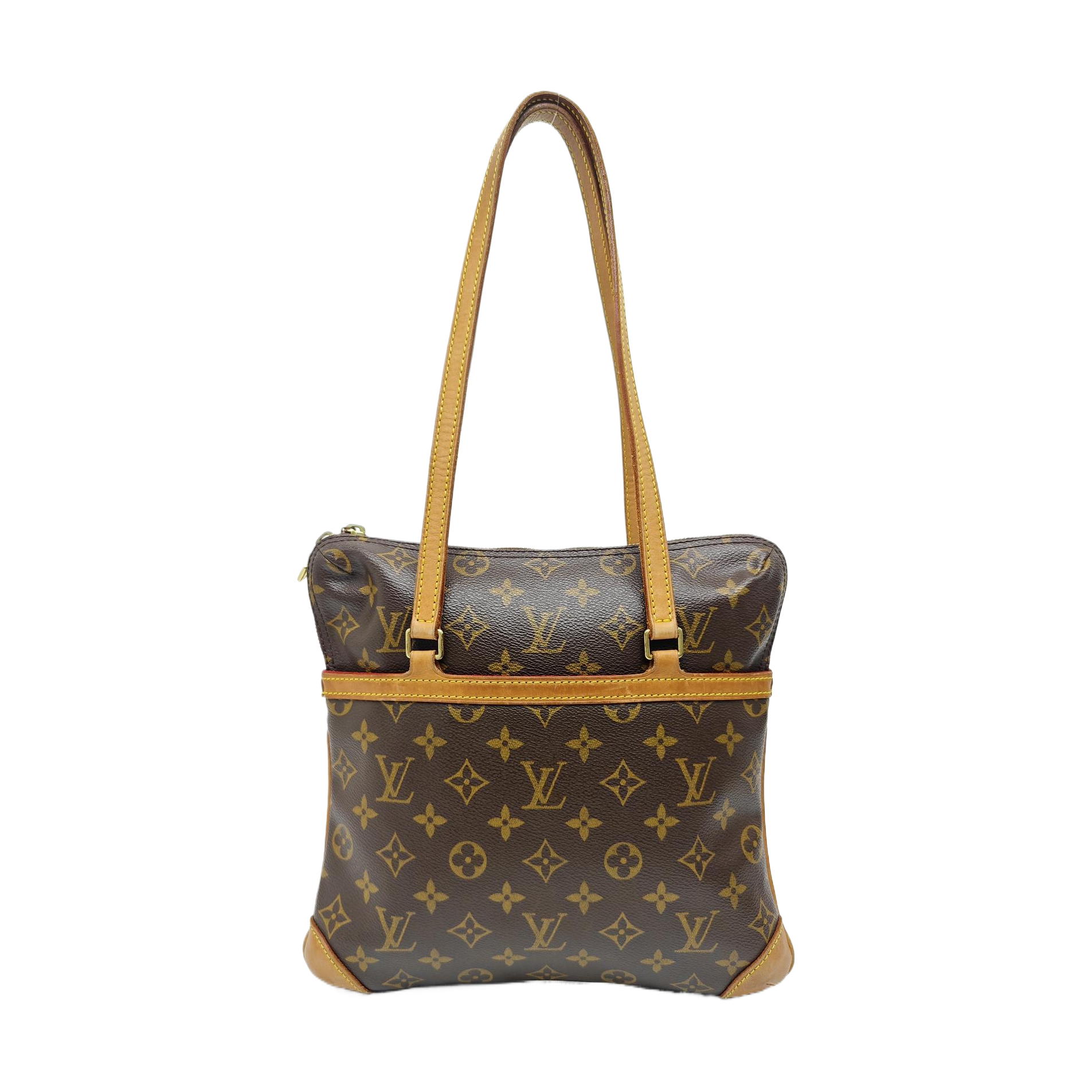 COUSSIN GM Monogram Coated Canvas Brown