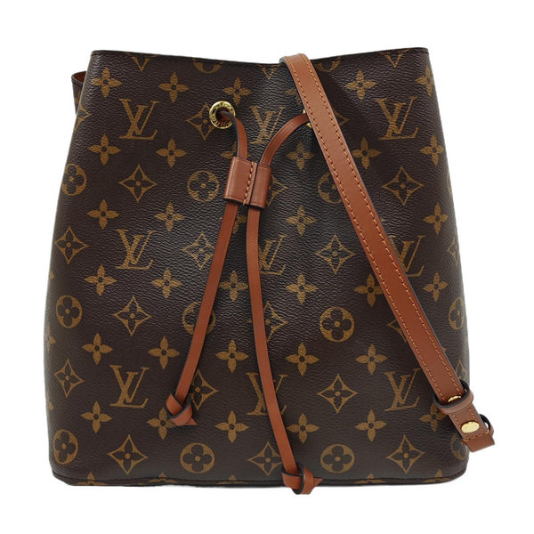 NÉONOÉ MM Monogram Coated Canvas Brown
