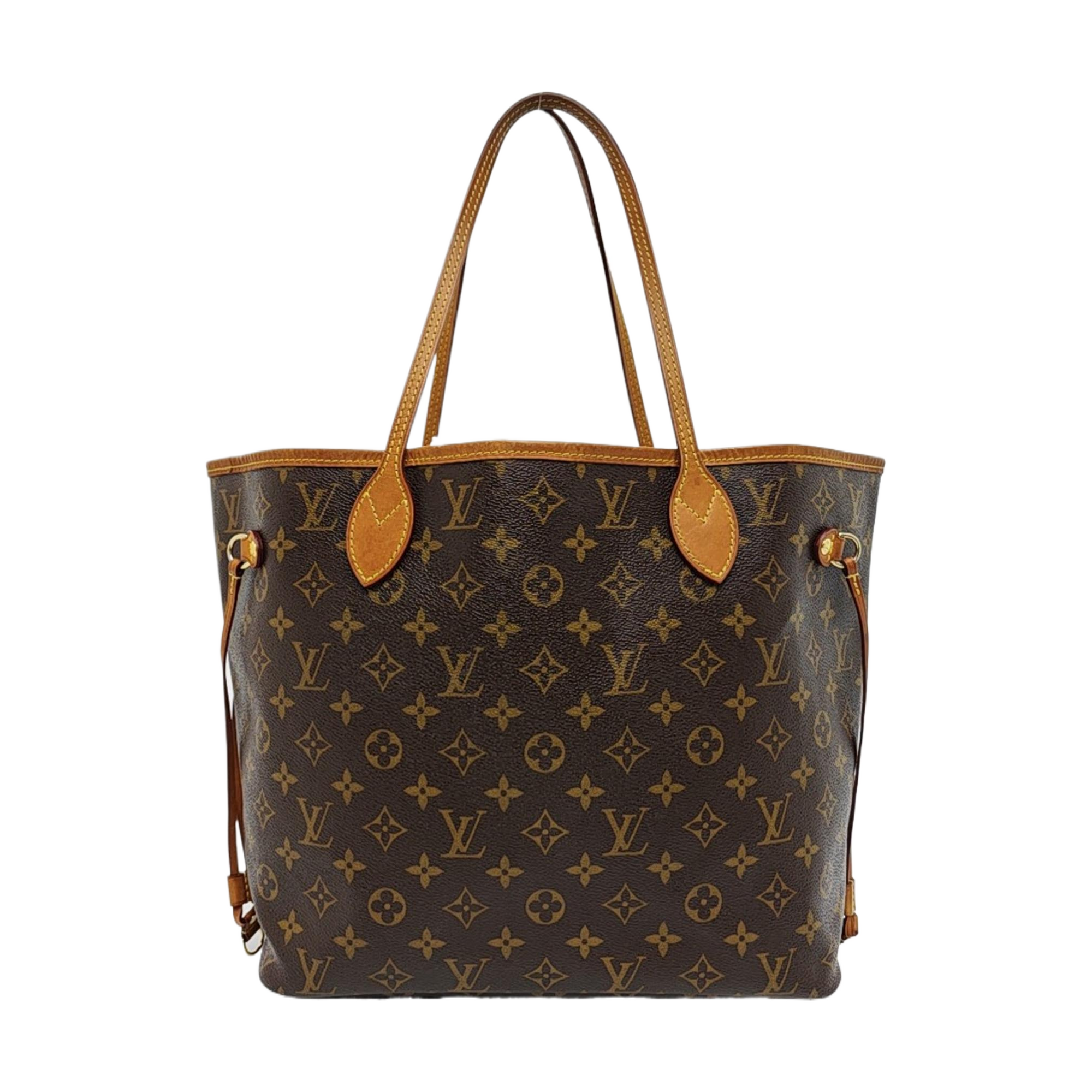 NEVERFULL MM Monogram Coated Canvas Brown