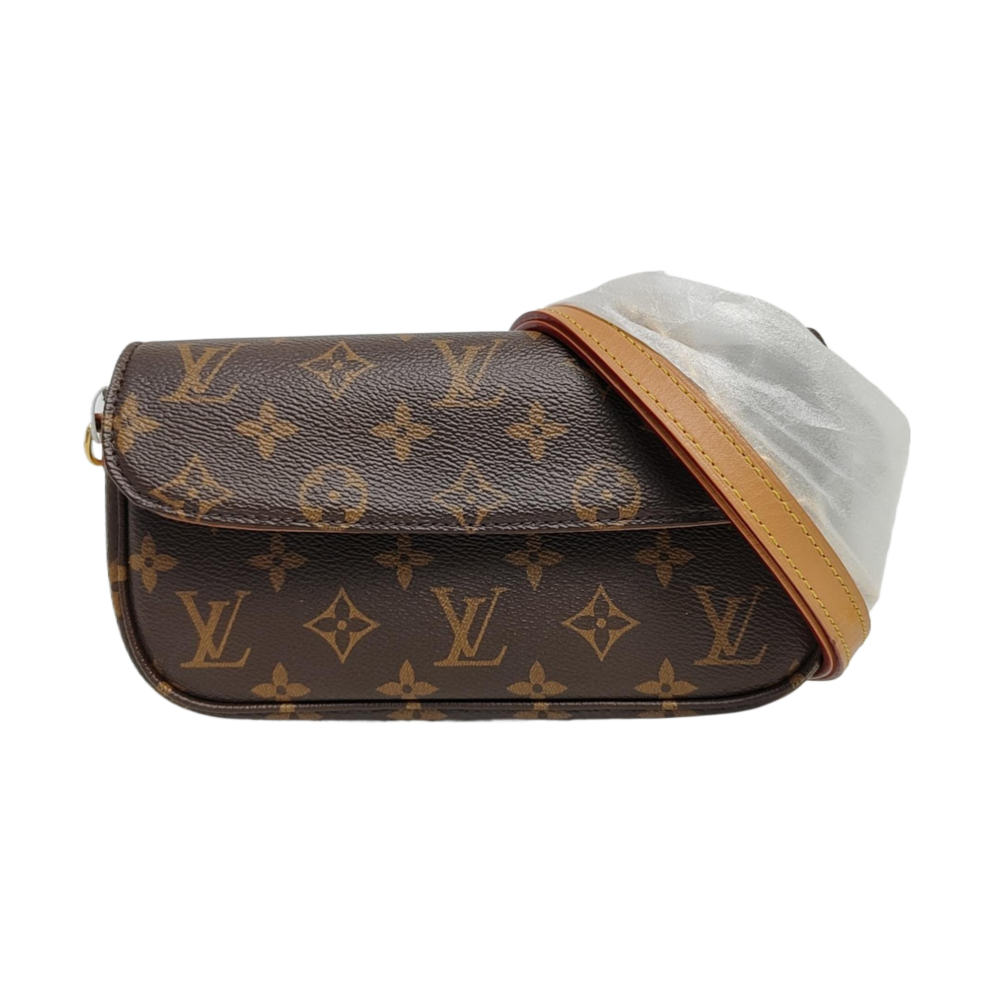 IVY Monogram Coated Canvas Brown