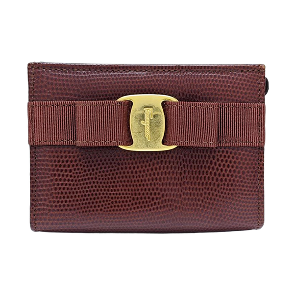 Ginny Calfskin Brown Coin Purse