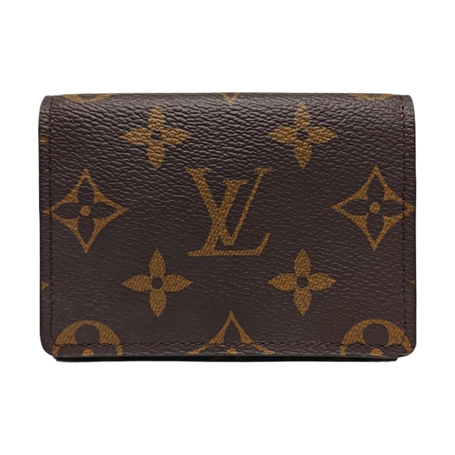 ENVELOPPE Monogram Coated Canvas Brown Wallet
