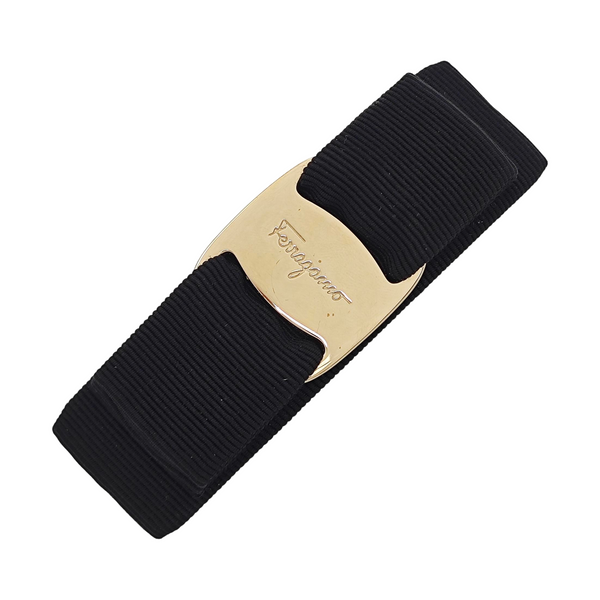 Fabric Hair Clip Black