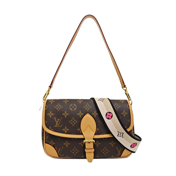DIANE Monogram Coated Canvas Brown