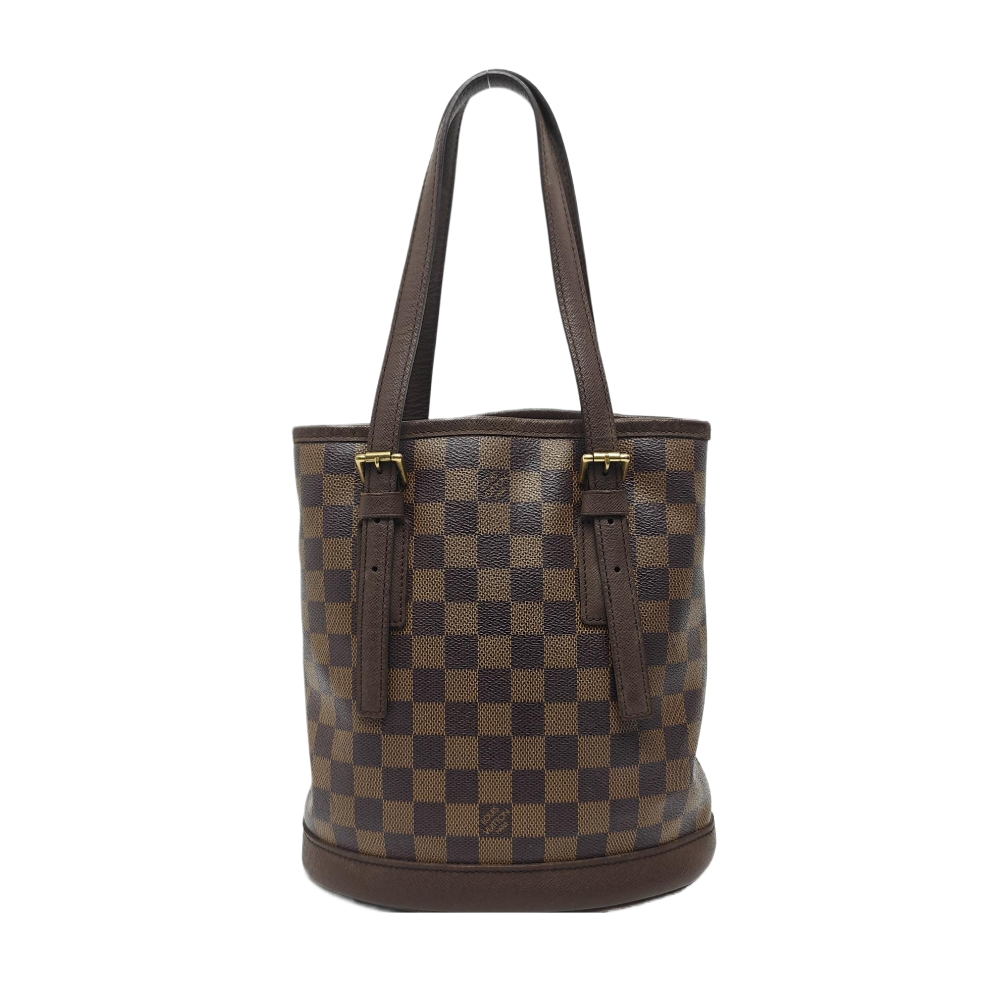 BUCKET PM Damier Ebene Coated Canvas Brown
