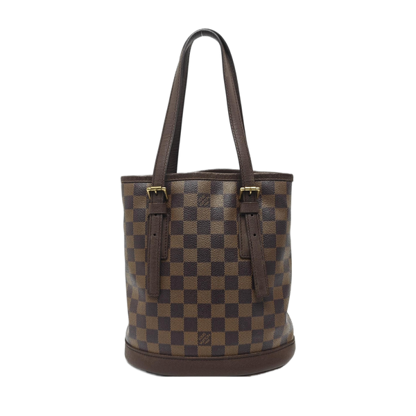 BUCKET PM Damier Ebene Coated Canvas Brown