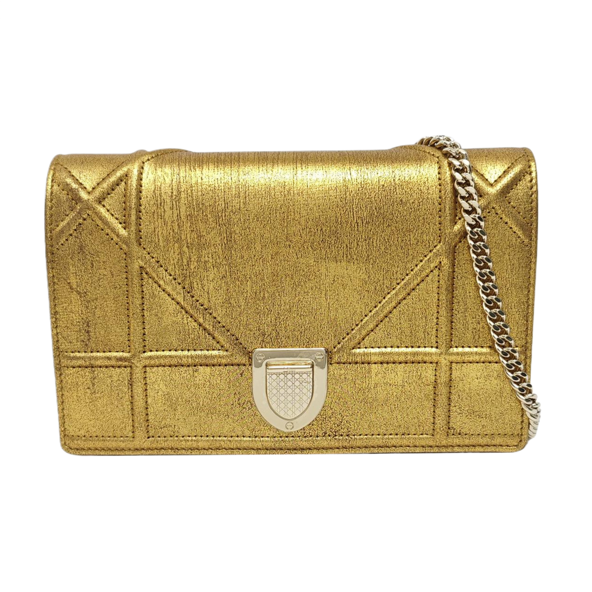 Diorama Cannage Calfskin Gold
