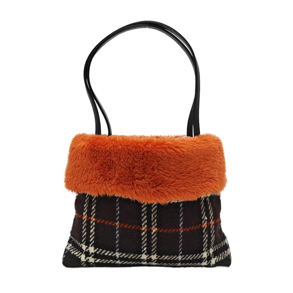 Fabric Top Handle Bag Multicolor