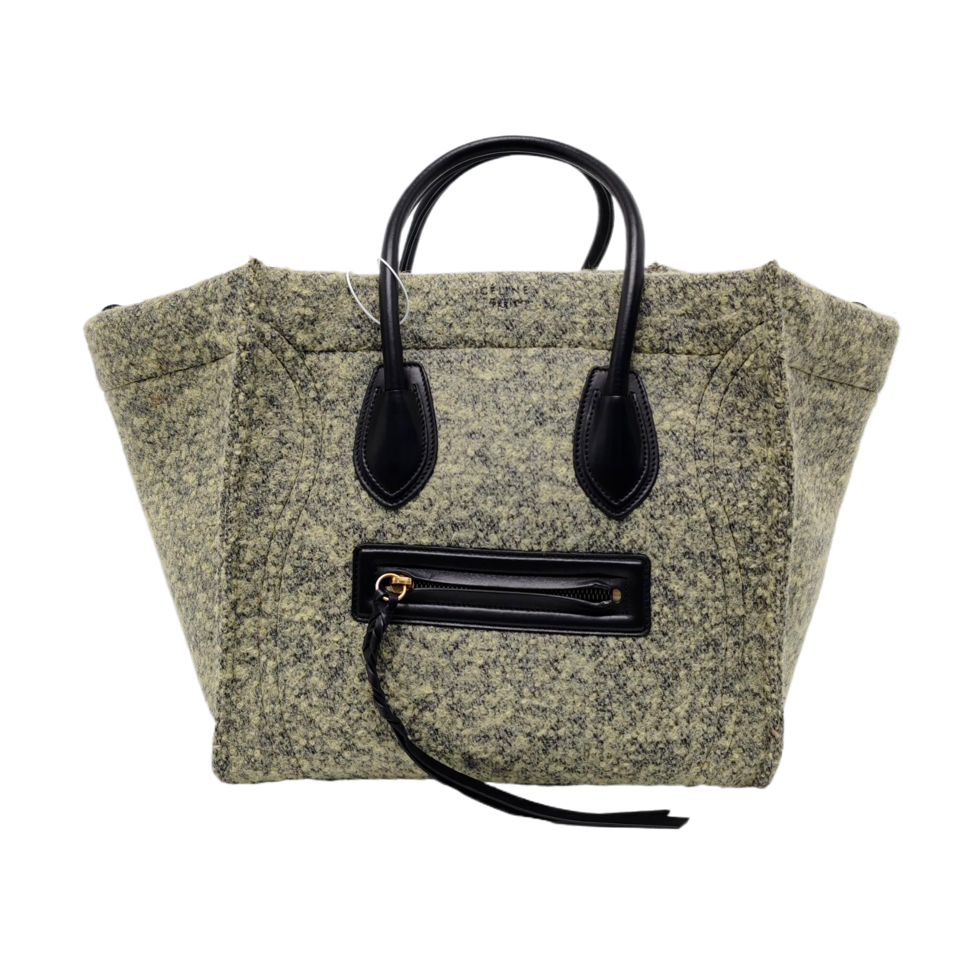 Authenticated pre-owned  LUGGAGE Felt Green - Top Handle Bag at Looply