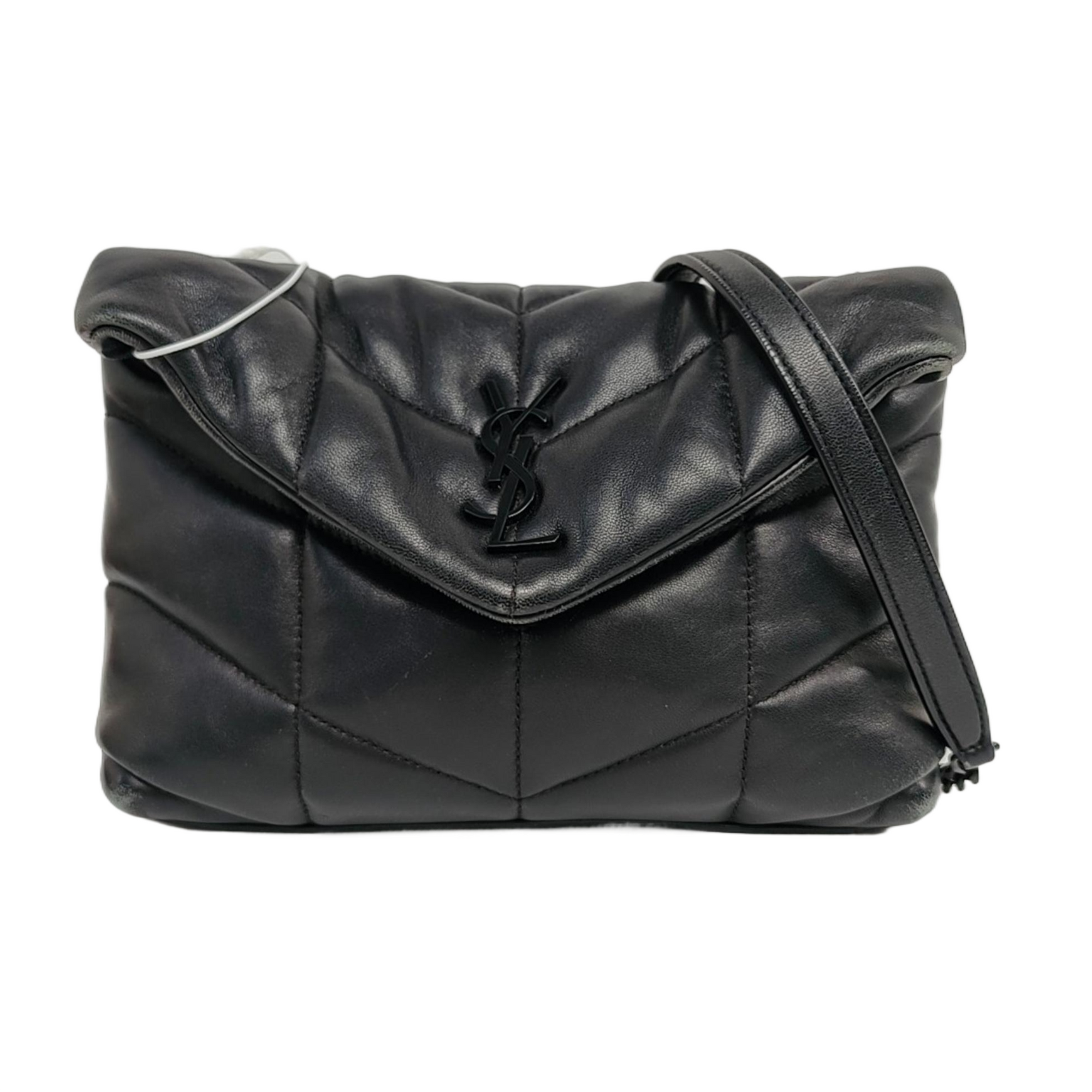 PUFFER Mini Quilted Lambskin Black