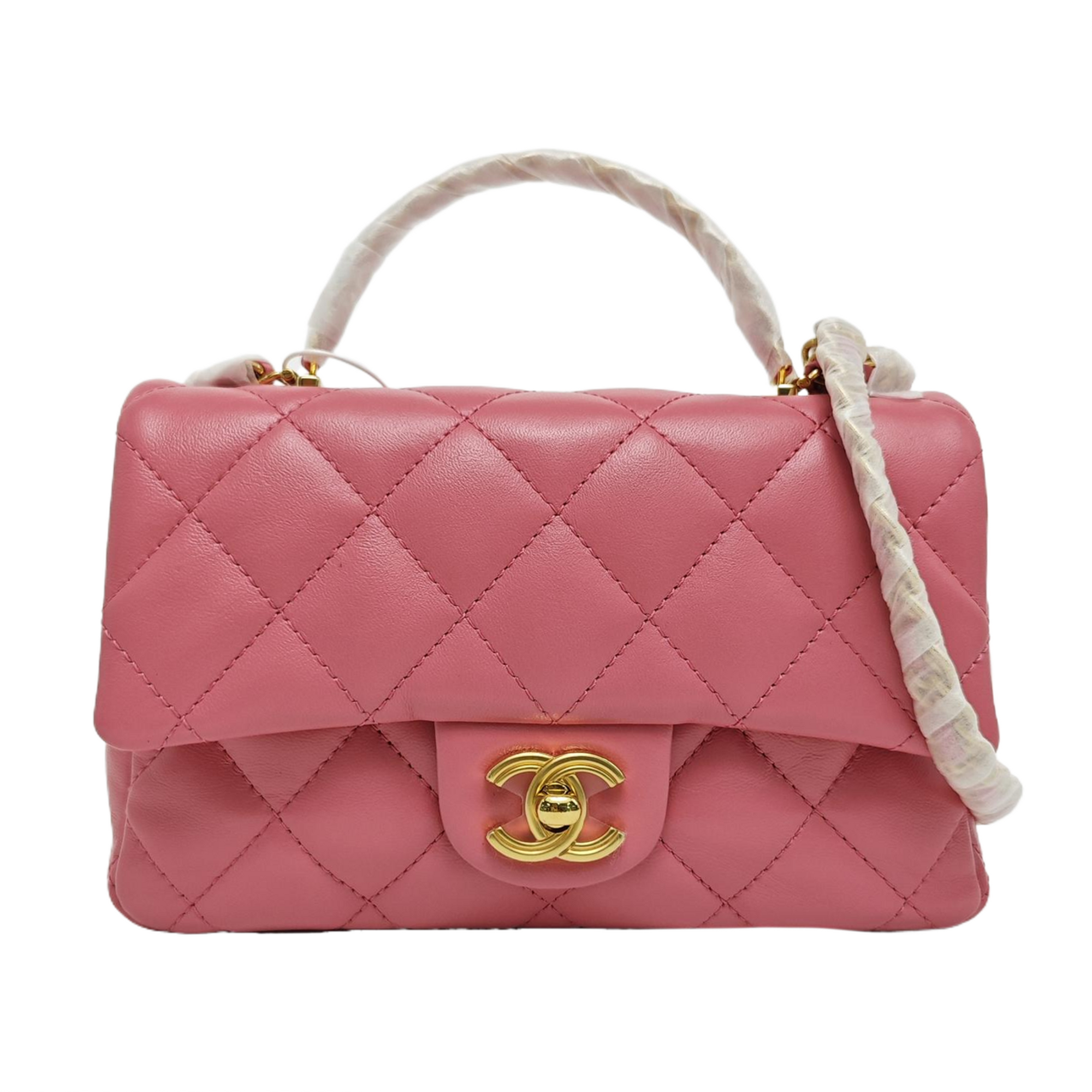CLASSIC FLAP Small Quilted Lambskin Pink