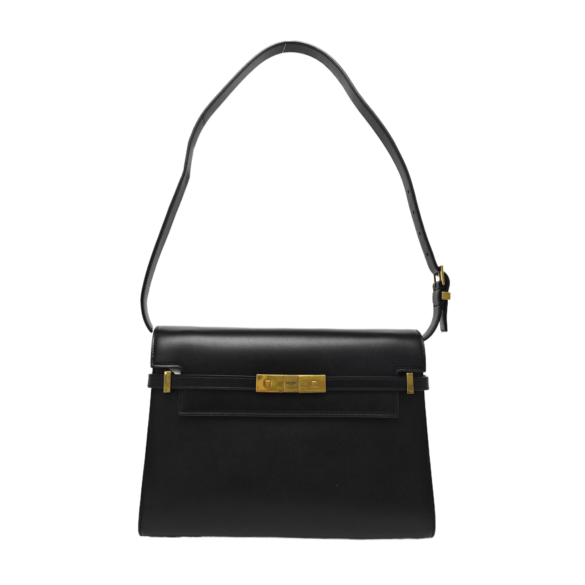 MANHATTAN Medium Calfskin Black