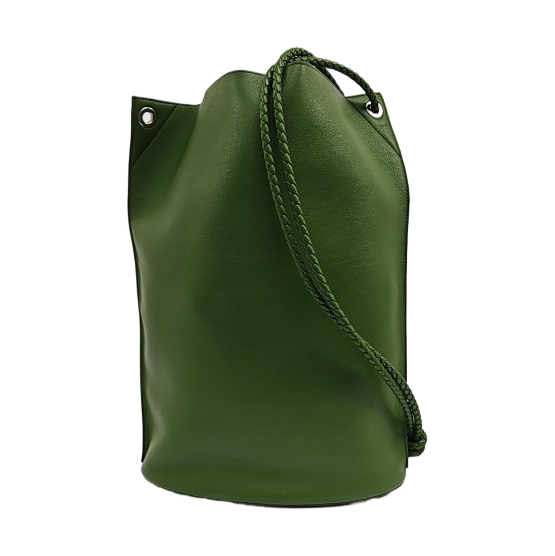Calfskin Bucket Bag Green