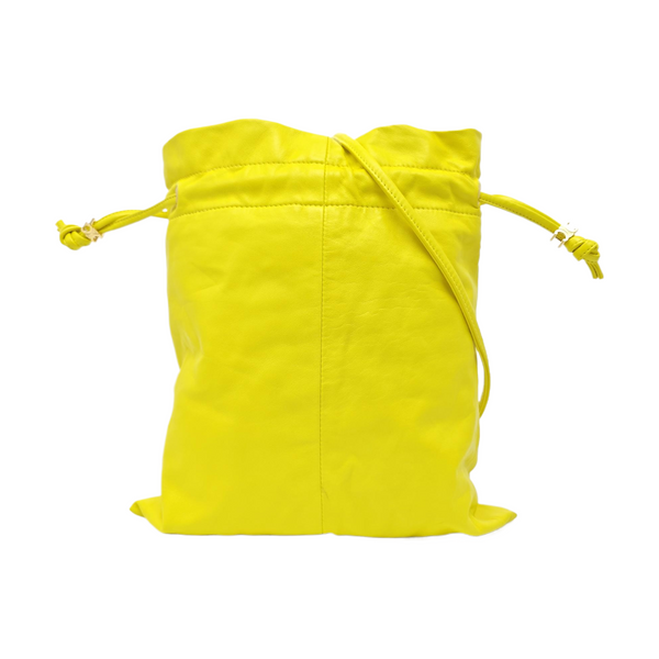 CRYSTAL POUCH Small Lambskin Yellow