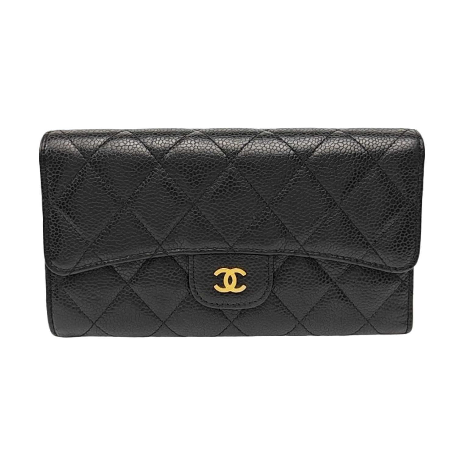 CLASSIC FLAP Mini Quilted Grained Calfskin Black
