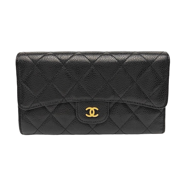 CLASSIC FLAP Mini Quilted Grained Calfskin Black
