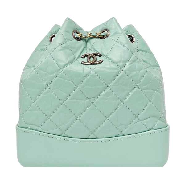 GABRIELLE Small Quilted Calfskin Green