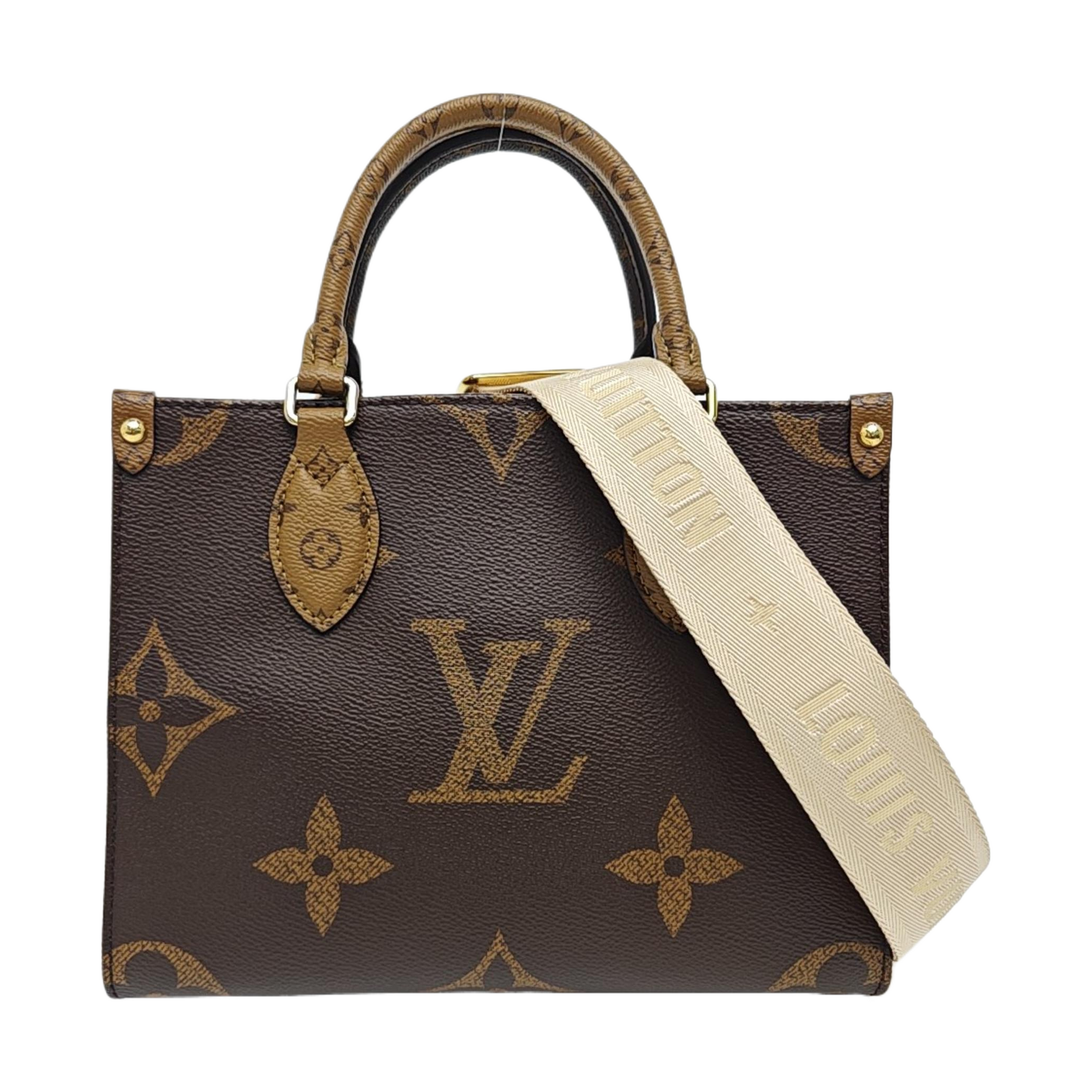 ONTHEGO PM Monogram Coated Canvas Brown