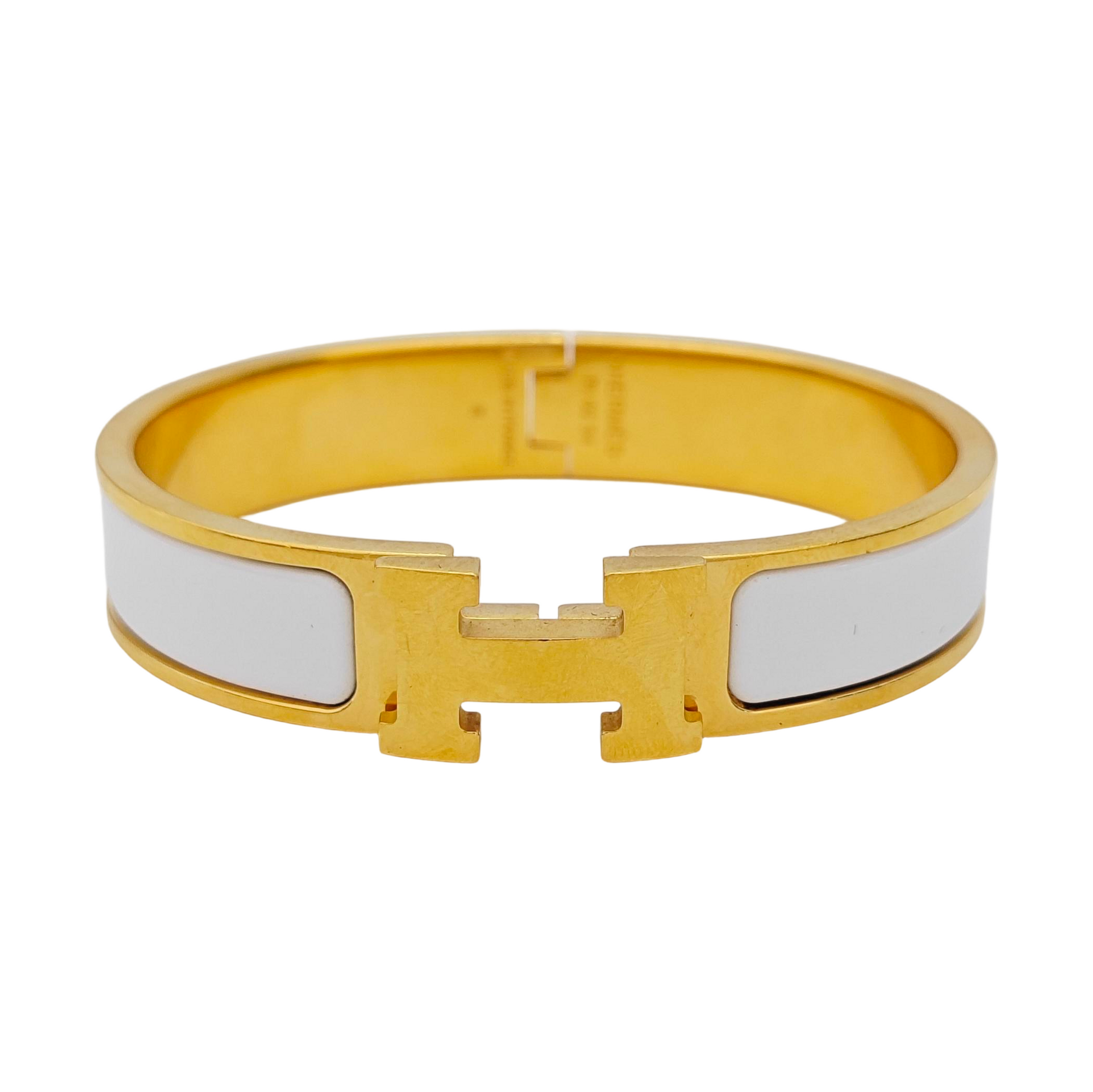 Clic H Metal Gold Bangle