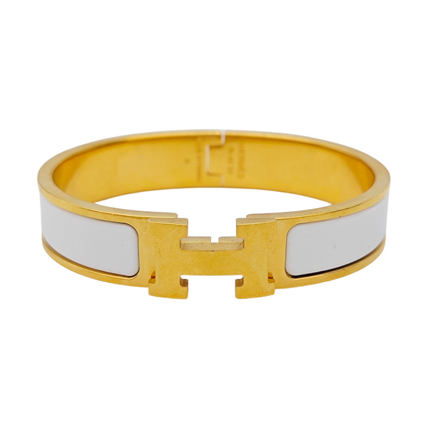 Clic H Metal Gold Bangle