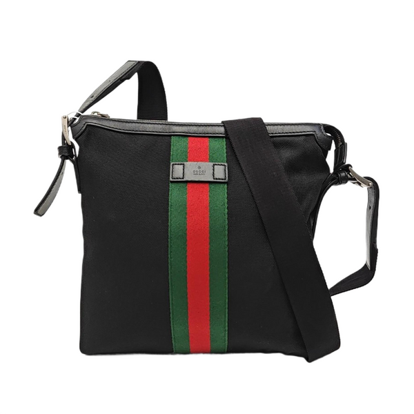 Fabric Crossbody Bag Black
