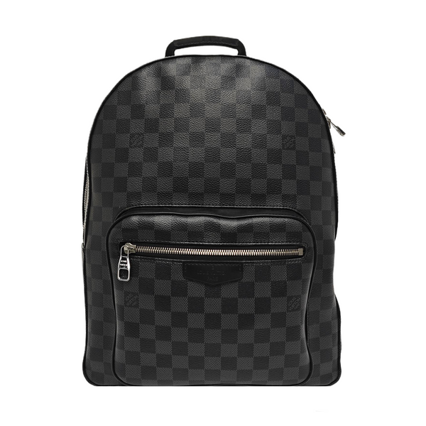 JOSH Damier Graphite Coated Canvas Gray