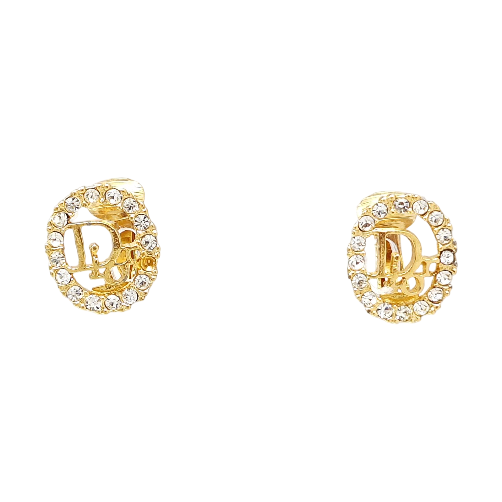 Metal Gold Clip On Earrings