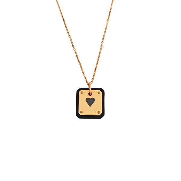 As De Coeur Metal Rose Gold Necklace