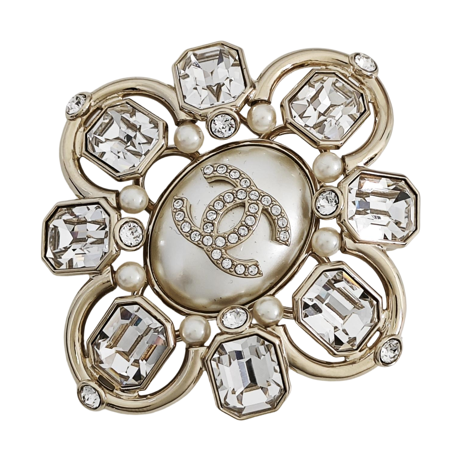 Metal Gold Brooch