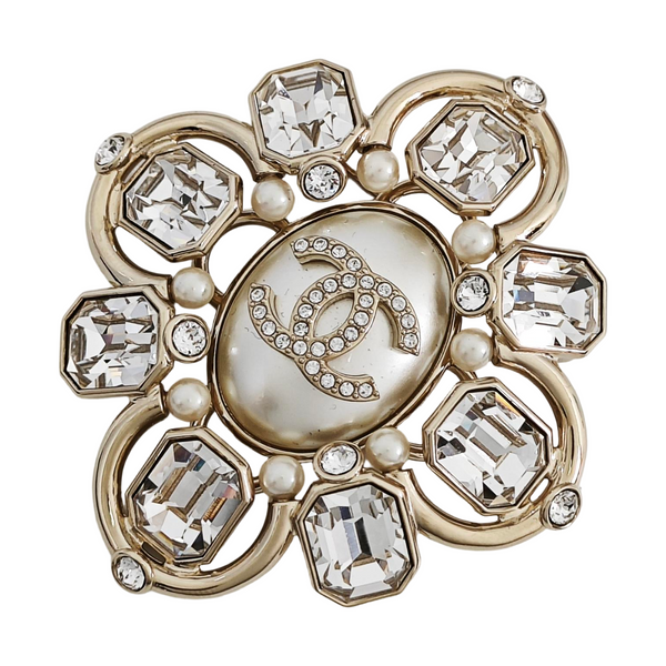 Metal Gold Brooch