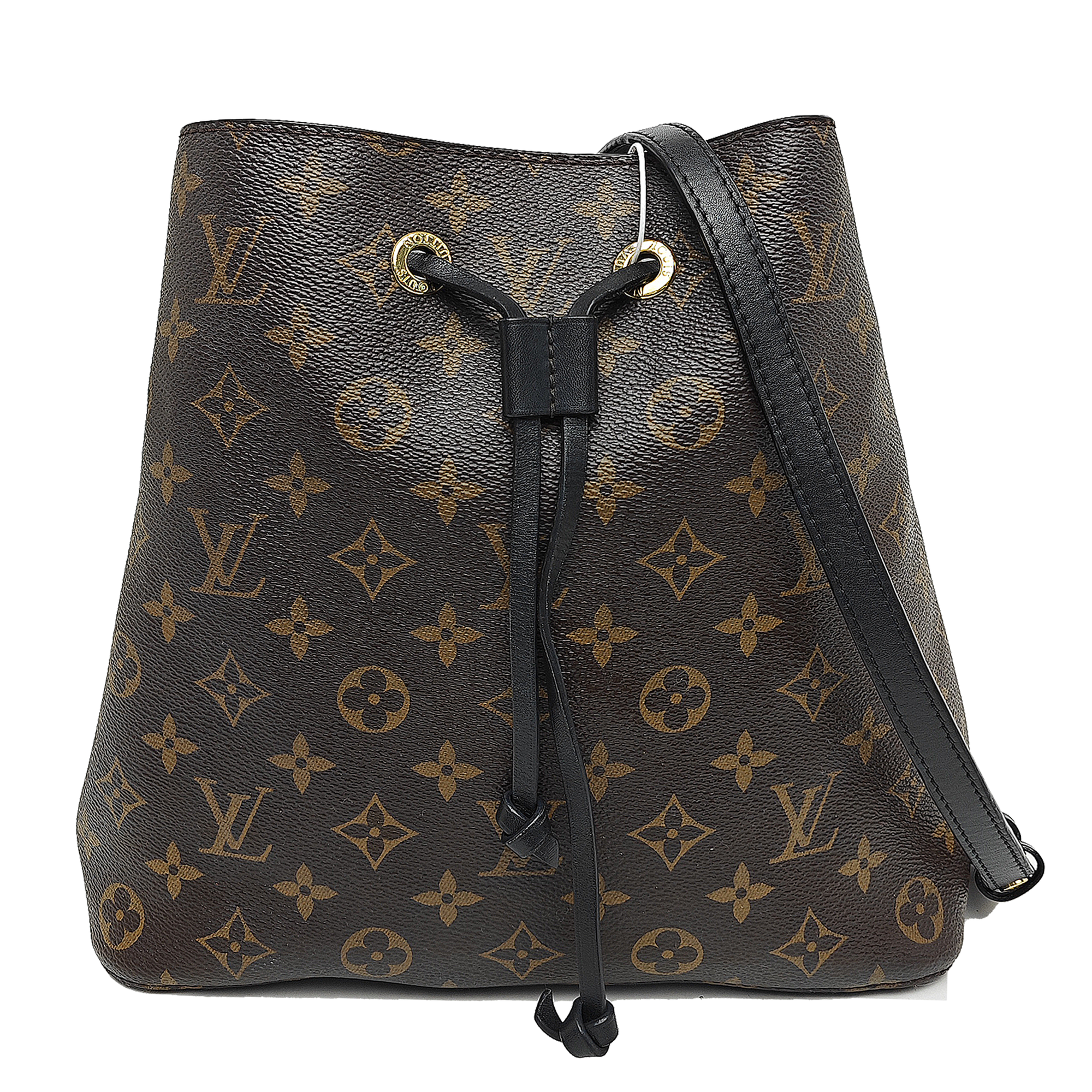 NÉONOÉ MM Monogram Coated Canvas Brown