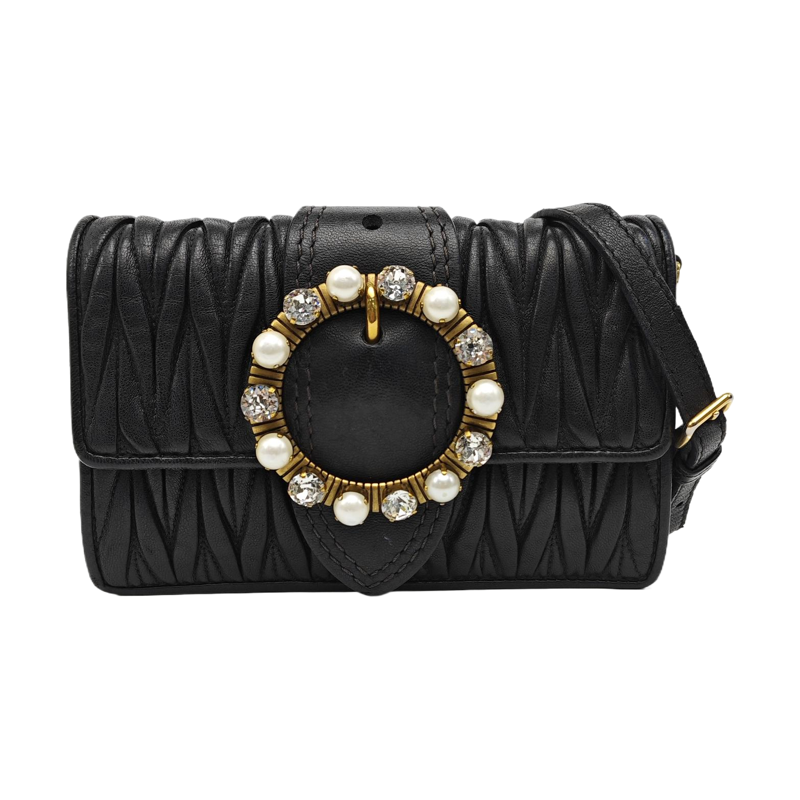 Matelassé Quilted Lambskin Black