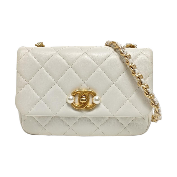 Quilted Calfskin White