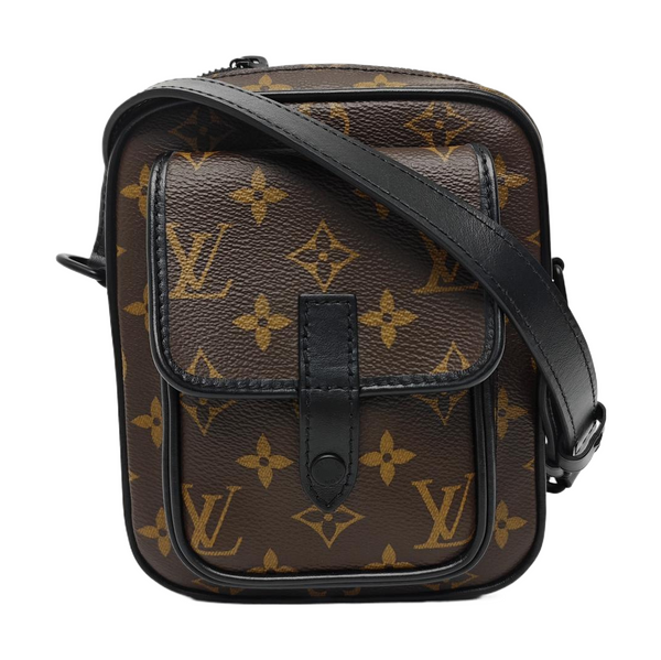 CHRISTOPHER Monogram Coated Canvas Brown