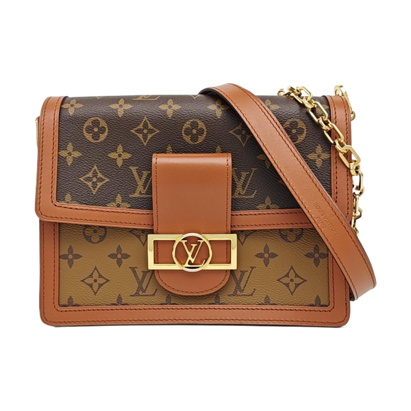 DAUPHINE MM Monogram Coated Canvas Brown