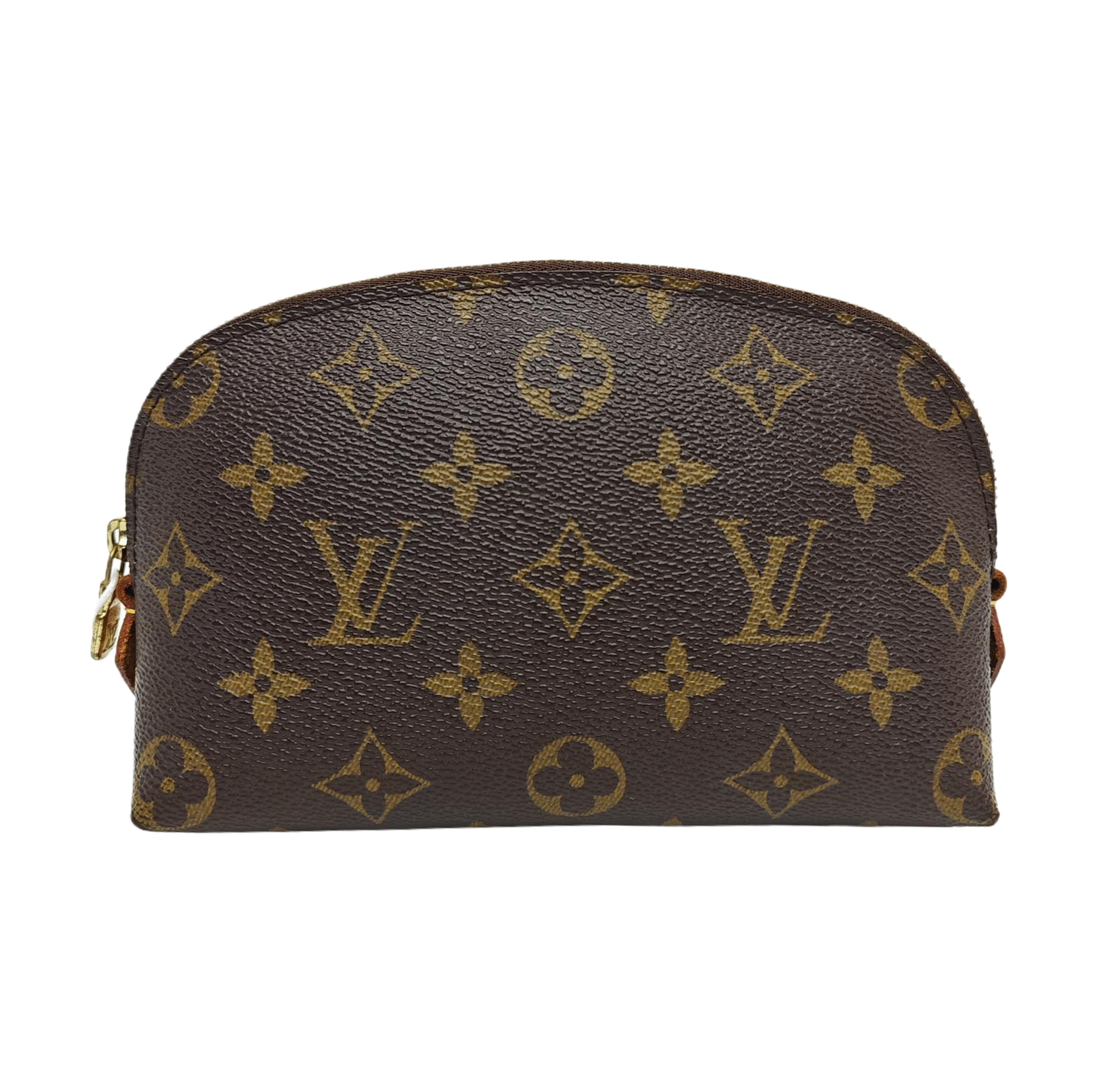 COSMETIC PM Monogram Coated Canvas Brown