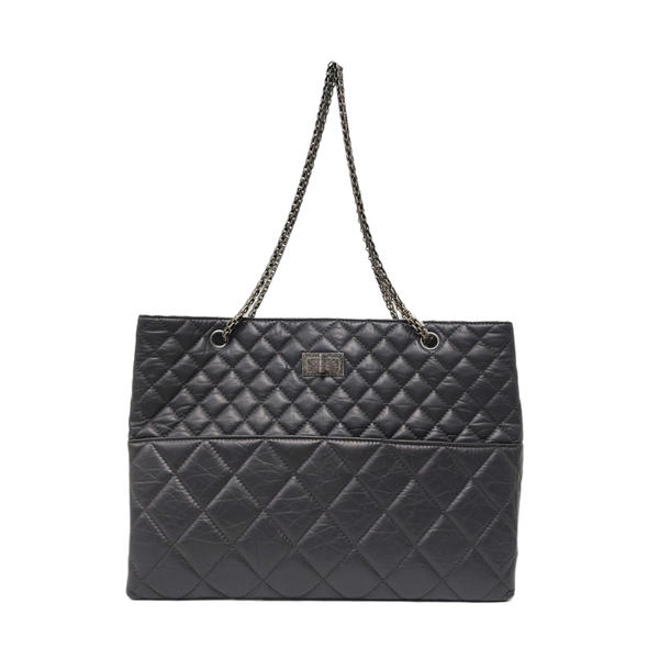 2.55 Quilted Calfskin Gray